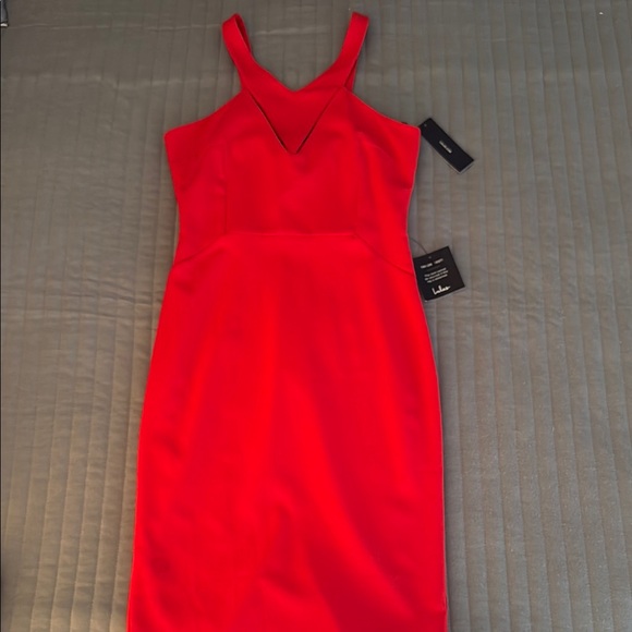 Lulus Dresses & Skirts - LuLus Red V-Neck Bodycon Dress